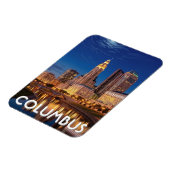 Columbus Ohio Skyline Travel マグネット (左側)