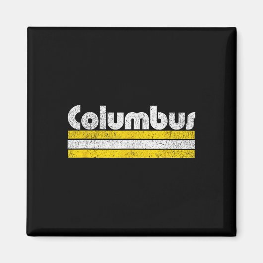 Columbus Soccer Vintage City  マグネット (正面)