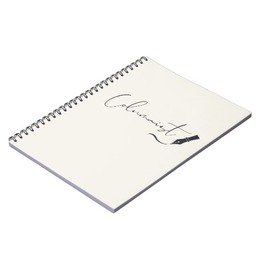 Columnist Script Notebook – Minimalist Writing Pen ノートブック (左側)