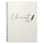 Columnist Script Notebook – Minimalist Writing Pen ノートブック (正面)
