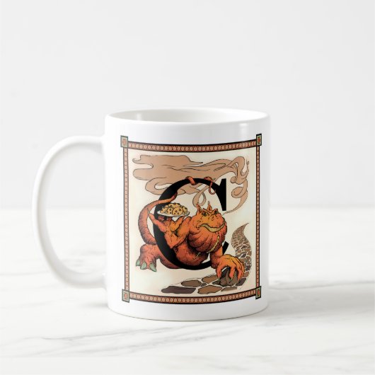 Colvaino Letterblockのマグ-特色にします手紙"C " コーヒーマグカップ (左)