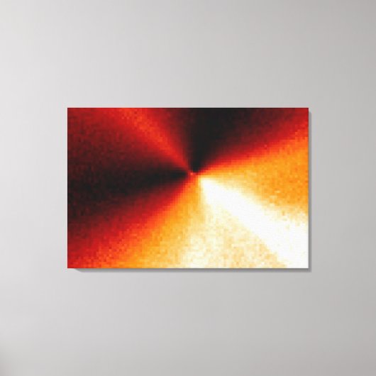 Comの核地域のコンピュータ処理イメージ キャンバスプリント (正面)