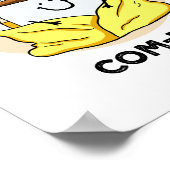 Com-fee Comfy Coffee Punポスター ポスター (角)