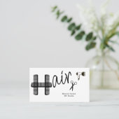Comb Hair Stylist Hairdresser Flat Loyalty Card ロイヤリティカード (スタンド正面)