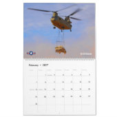 COMBAT CHINOOK - CH-47 Chinook カレンダー (2月 2027)