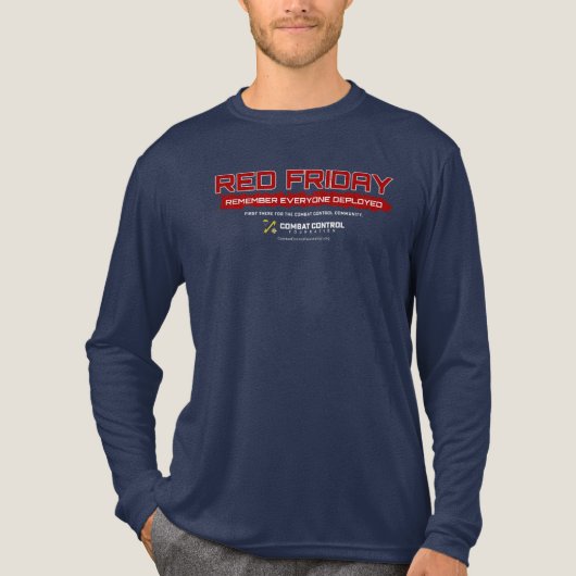 Combat Control RED Friday. Honor the Deployed. トライブレンドＴシャツ (正面)
