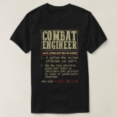 Combat Engineer Dictionary用語 Tシャツ (デザイン正面)