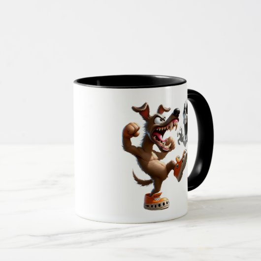 Combat entre un chien et un fantôme. マグカップ (正面右)