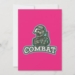 Combat Esports Emblem | Digital Warrior Logo 招待状