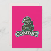 Combat Esports Emblem | Digital Warrior Logo 招待状 (正面/裏面)