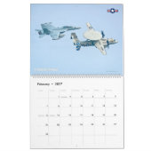 COMBAT HAWKEYE – アメリカ海軍E-2 Hawkeye カレンダー (2月 2027)