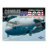 COMBAT HERCS! - US Military C-130 Hercules カレンダー (カバー)