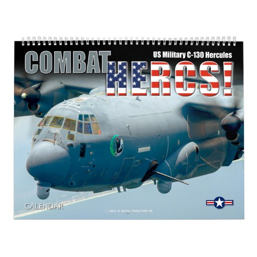 COMBAT HERCS! - US Military C-130 Hercules カレンダー (カバー)