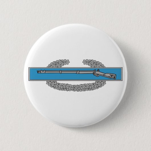 Combat Infantryman Badge CIB 陸軍退役軍人 缶バッジ (正面)