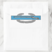 Combat Infantryman Badge CIB 陸軍退役軍人 長方形シール (バッグ)