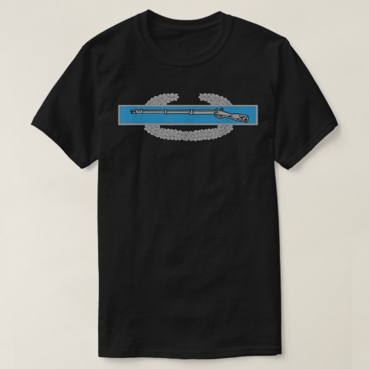 Combat Infantryman Badge CIB Army Veteran Soldier Tシャツ (デザイン正面)