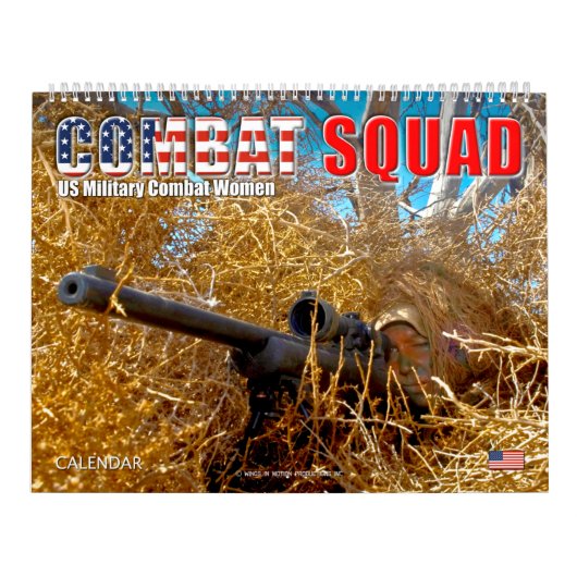 COMBAT SQUAD – 米国軍隊戦闘女性 カレンダー (カバー)