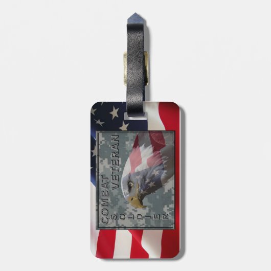 Combat Veteran ラゲッジタグ (裏面縦)