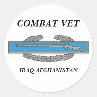 CombatInfBadge1Awdの戦闘の獣医、IRAQ-AFGHANISTAN ラウンドシール