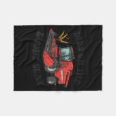 Combine Harvester Dibs On The Buddy Seat Kids Todd フリースブランケット (正面(横))