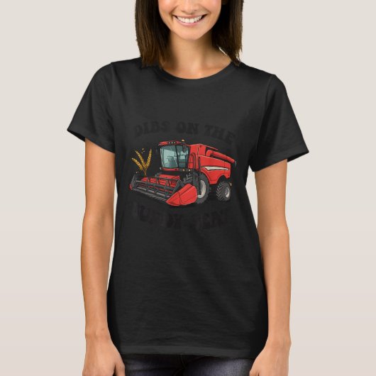 Combine Harvester Dibs On The Buddy Seat Kids Todd Tシャツ (正面)