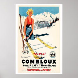 Combloux, Téléphérique de Megève, France   Vintage ポスター
