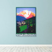 Combluxプロモーションポスターでスキー キャンバスプリント (インサイチュ (ウッドフロア))