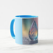 Combo Mug, 110z (Droplet) マグカップ (正面左)