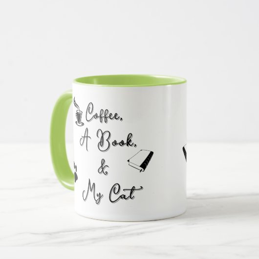Combo Mug 11 oz (light green) マグカップ (正面左)