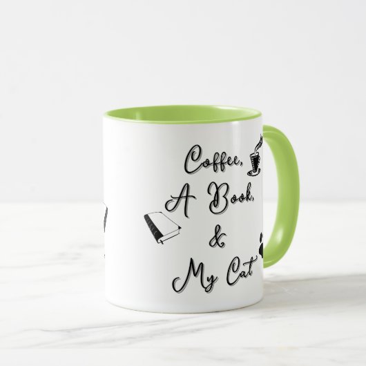 Combo Mug 11 oz (light green) マグカップ (正面右)