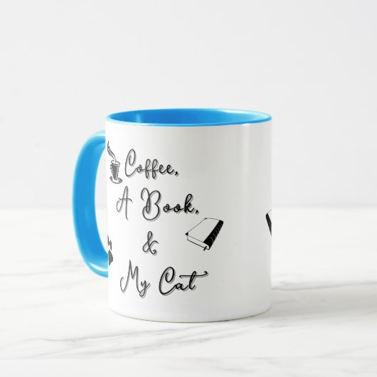 Combo Mug 11 oz (sky blue) マグカップ (正面左)