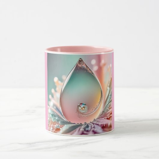 Combo Mug, 11oz (Droplet-2) マグカップ (中央)