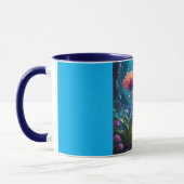 Combo Mug, 11oz (Twilight Flower-7) マグカップ (左)