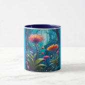 Combo Mug, 11oz (Twilight Flower-7) マグカップ (中央)