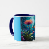 Combo Mug, 11oz (Twilight Flower-7) マグカップ (正面左)