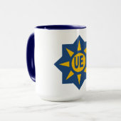 Combo mug  444 g blanc/ bleu marine  UE マグカップ (正面左)