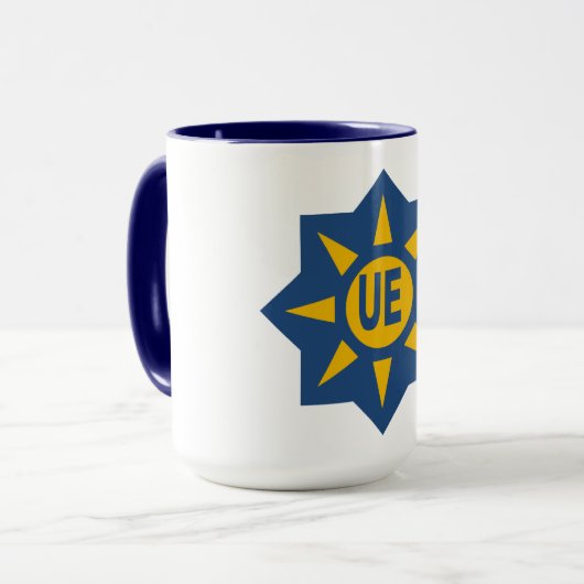 Combo mug  444 g blanc/ bleu marine  UE マグカップ (正面左)