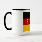 Combo Mug 444 ml  blanc/noir  ALLEMAGNE  FOOTBALL マグカップ (左)