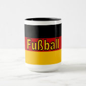 Combo Mug 444 ml  blanc/noir  ALLEMAGNE  FOOTBALL マグカップ (中央)