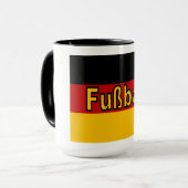 Combo Mug 444 ml  blanc/noir  ALLEMAGNE  FOOTBALL マグカップ (正面左)