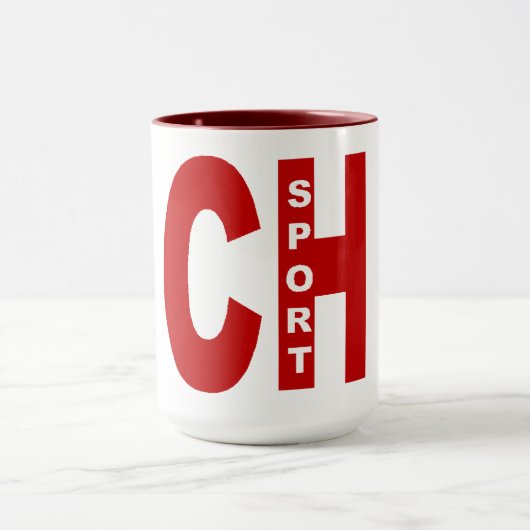 COMBO MUG  444 ml  rouge  CH SPORT マグカップ (中央)