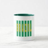 Combo mug blanc vert DESIGN  BRAZIL マグカップ (中央)