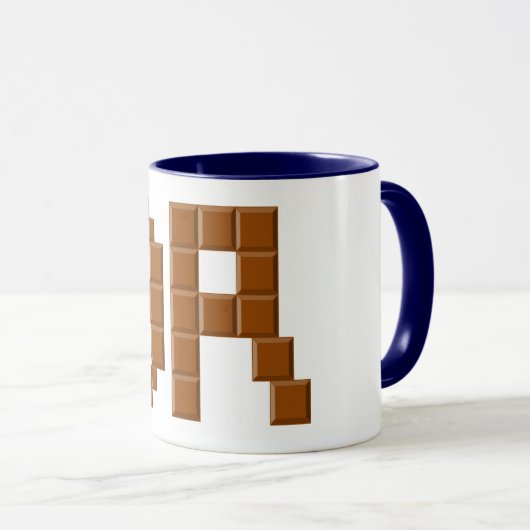 COMBO MUG bleu/marine BRÉSIL マグカップ (正面右)