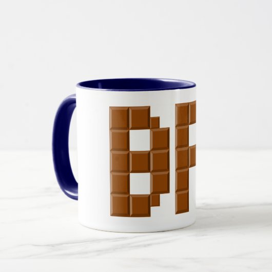 COMBO  MUG  bleu/marine BRÉSIL マグカップ (正面左)