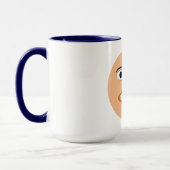 Combo mug bleu marine HUMOUR マグカップ (左)