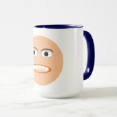 Combo mug bleu marine HUMOUR マグカップ (正面右)