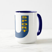Combo Mug bleu marine UE SPORT マグカップ (正面右)