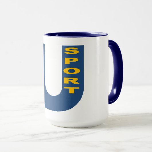 Combo Mug bleu marine UE SPORT マグカップ (正面右)
