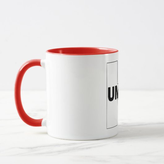 Combo mug rouge HUMOUR  マグカップ (左)