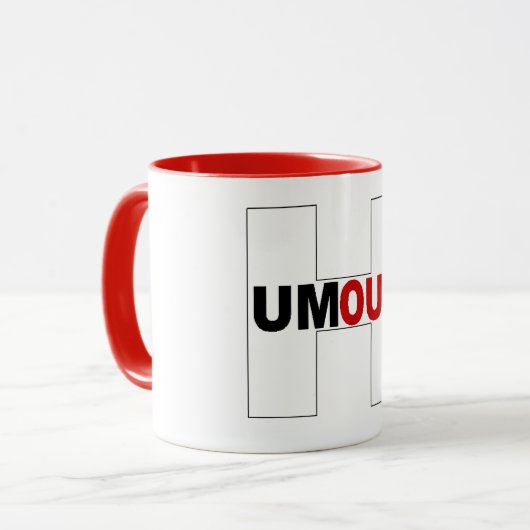 Combo mug rouge HUMOUR  マグカップ (正面左)